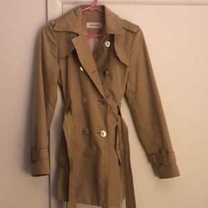 Calvin Klein Belted Rain Trench Coat 🧥